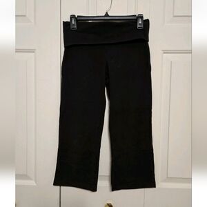 PINK Victoria's Secret Y2K Foldover Sequence Waist Wide Leg Cropped Leggings